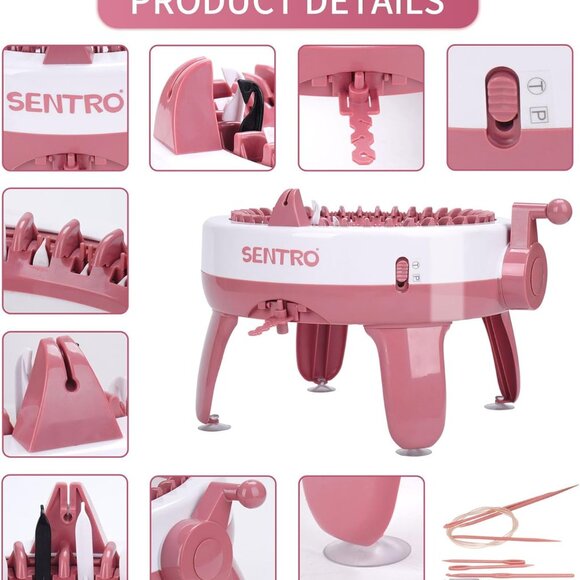 Knitting Machine, 40 Needle Knitting Machine with Wool Yarn and Accessories - Picture 5 of 5